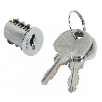 Spare Part - Hafele Keyed lock Locker replacement Spare Barrel & set of two keys 